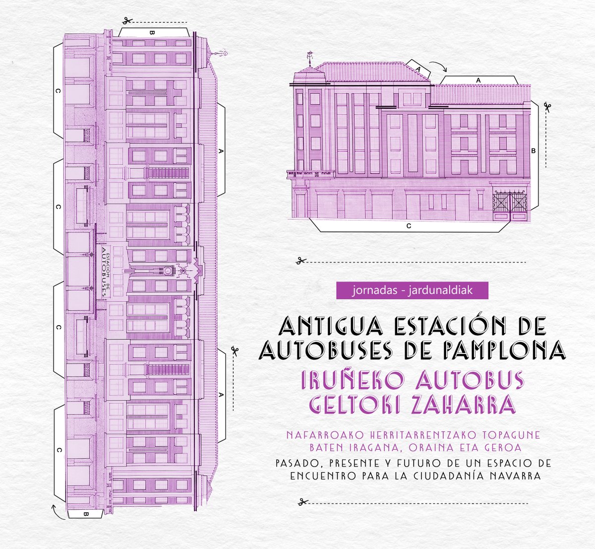 🏢 ¿Conservar y rehabilitar o derribar y olvidar?

Los días 24, 25, 26 y 27 de abril en Geltoki hemos preparado unas jornadas para darle una vuelta al futuro de la Antigua Estación de Autobuses de Iruñea.

👇Aquí todo lo que hemos preparado

🧵Dentro hilo