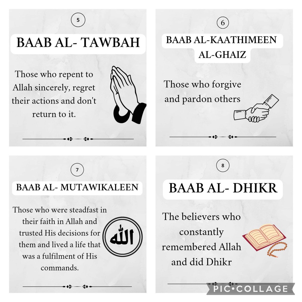SayyidaAlHurraa's tweet photo. The Eight Gates of Jannah https://t.co/kgBWsfEd3v