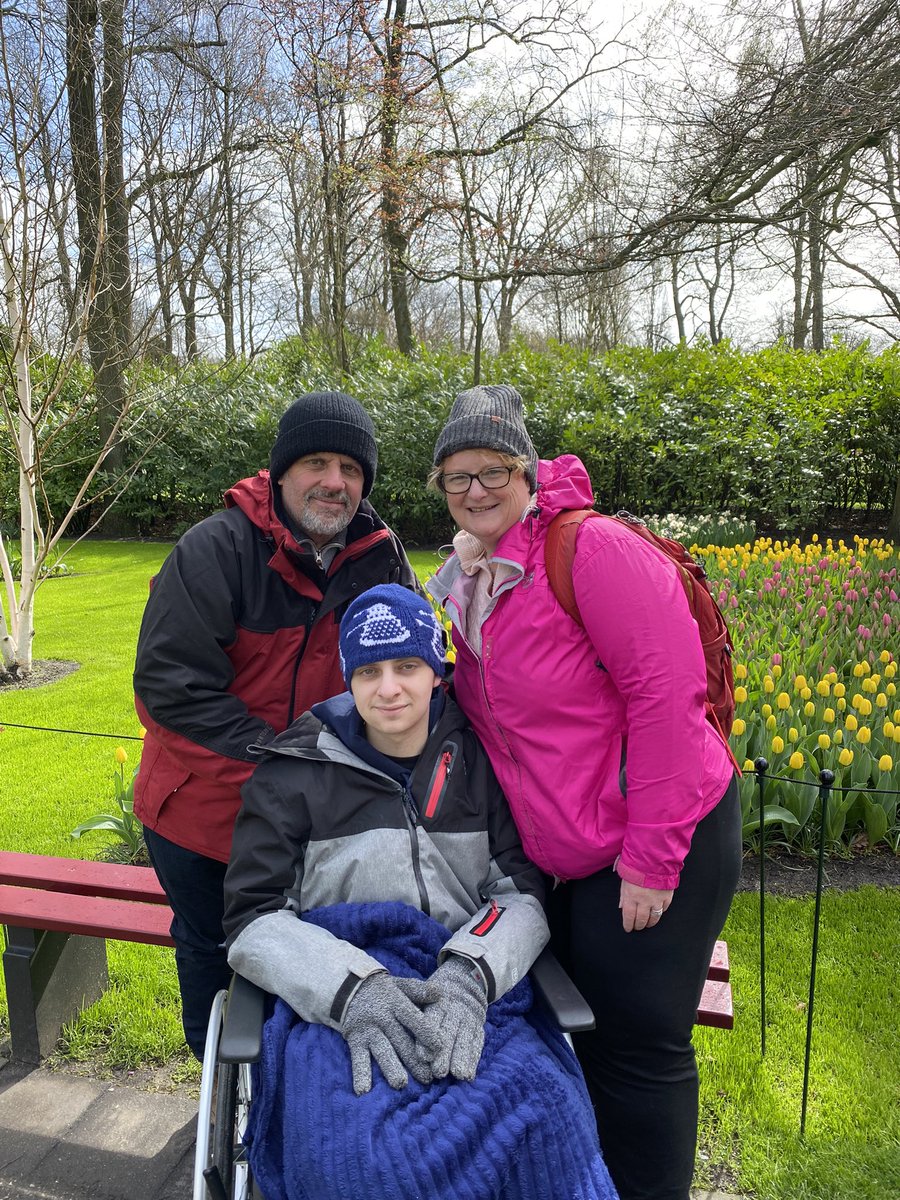 insanemum1's tweet photo. #MakingMemories but a happy teen would rather be sleeping,time to explore #nochemo #livingwithbraintumour #noahsjourney #noahsretreat #familytime #holland #loveatulip https://t.co/zBMigginIn