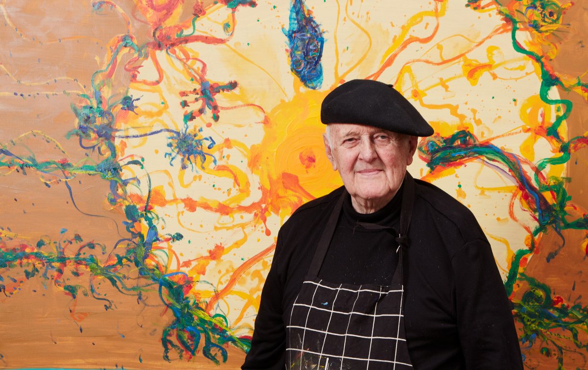 ArtGalleryofNSW's tweet photo. In an artistic career spanning more than seven decades, John Olsen created a unique vision of the spirit and character of this country. Read more on his life and browse through over 100 collection works in our artist profile: https://t.co/QcBnDCyjh0 https://t.co/7kAMJfYUku