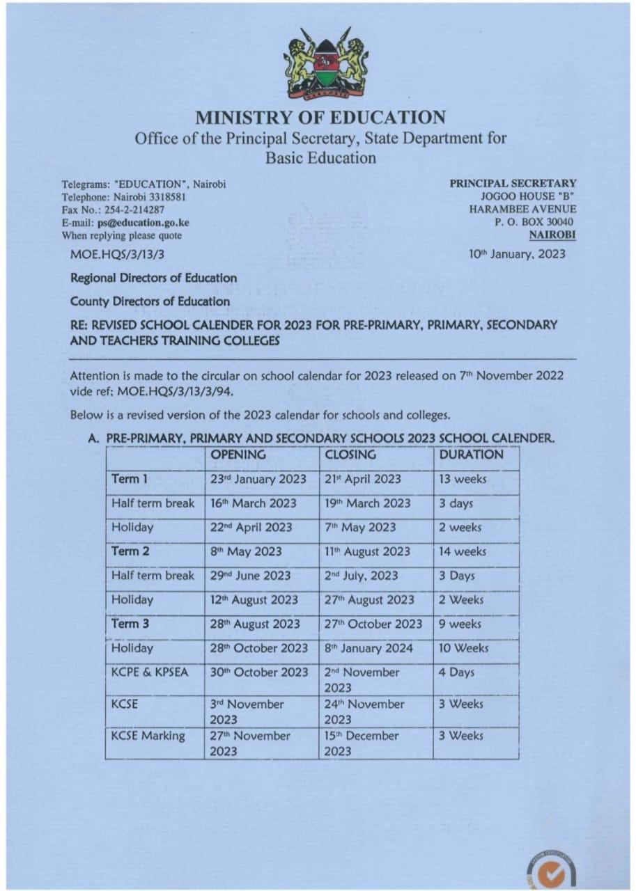 Term Dates 2025 Kenya January Ediva