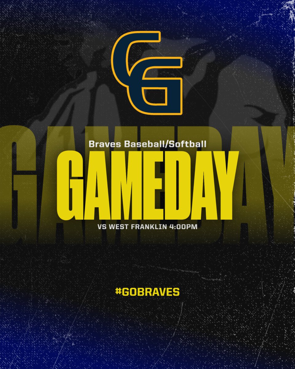 Good luck to our Braves Baseball and Softball teams as they host West Franklin today.  Games start at 4:00PM. GO BRAVES!
