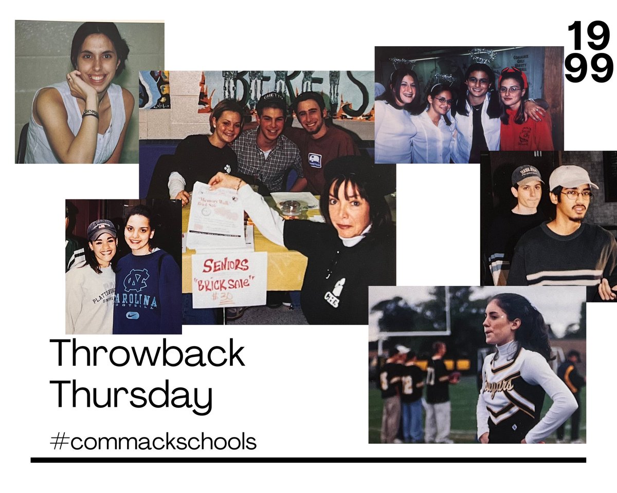 CommackSchools's tweet photo. Throwback to the last senior class of the 1900s! #CommackPride #CommackSchools #ClassOf1999 #ThrowbackThursday https://t.co/T8Gb6gIpmp