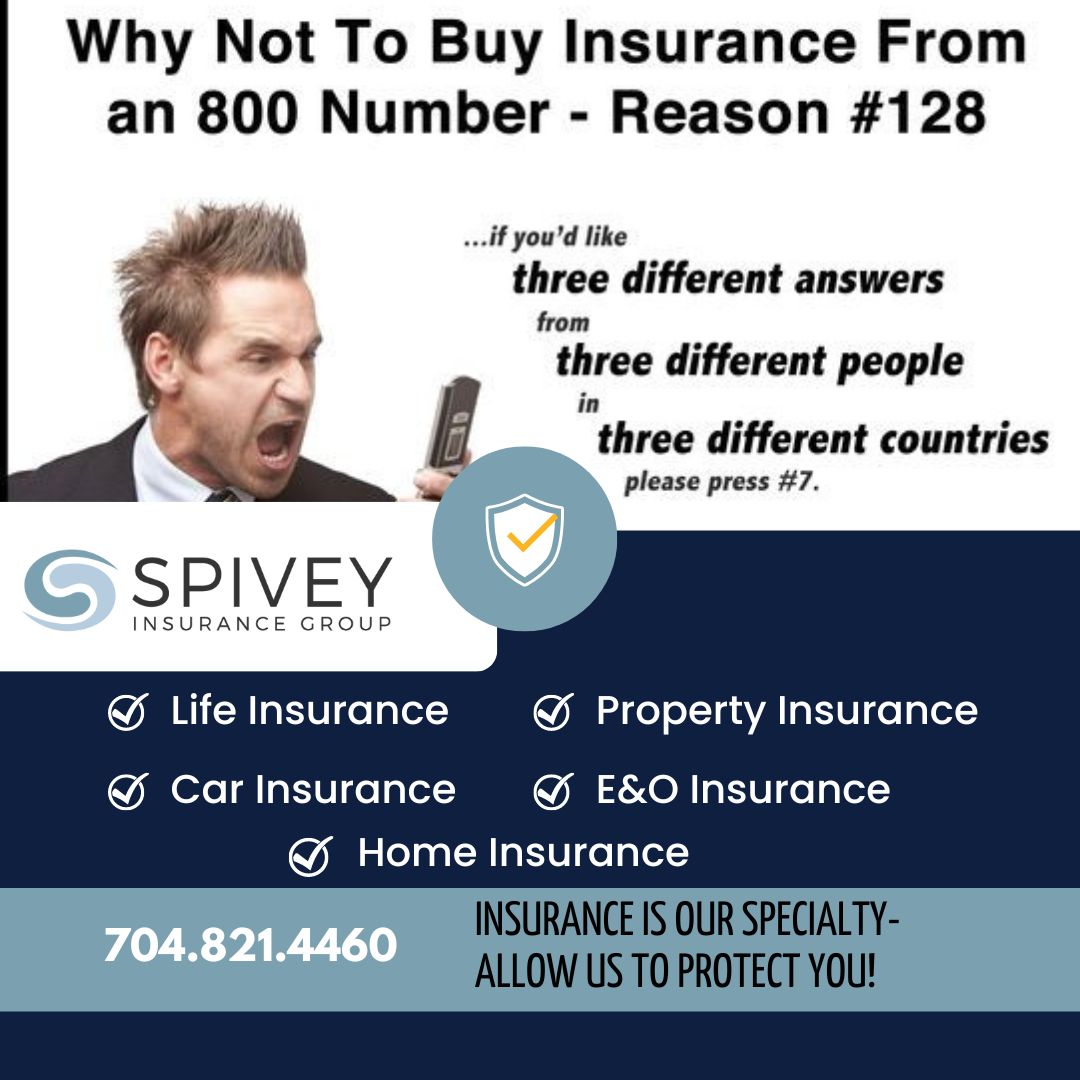 SpiveyInsurance's tweet image. If you like talking with a person, supporting a local business, &amp;amp; appreciate a wow customer service experience,  Give us a call our team loves what they do! 
 #localinsuranceagent #wowcustomerservice #spiveyteam #protectwhatsclosesttoyou #carinsurance #indiantrailinsurance