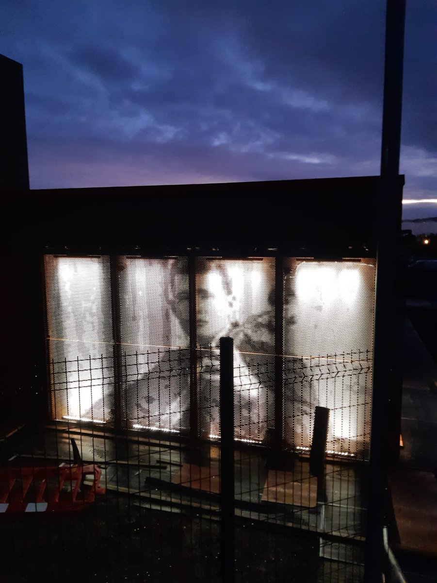 Graepels's tweet photo. #PicturePerf and Corten Steel- a match made in heaven!
Seรกn Dolan's brilliant new clubhouse pavilion in Derry features two designs in Corten, including a perforated image of Seรกn Dolan himself, a former GAA player and musician.
#Graepels #SeanDolans #GAA #PerforatedSheet #Corten https://t.co/kHPZTgt28U