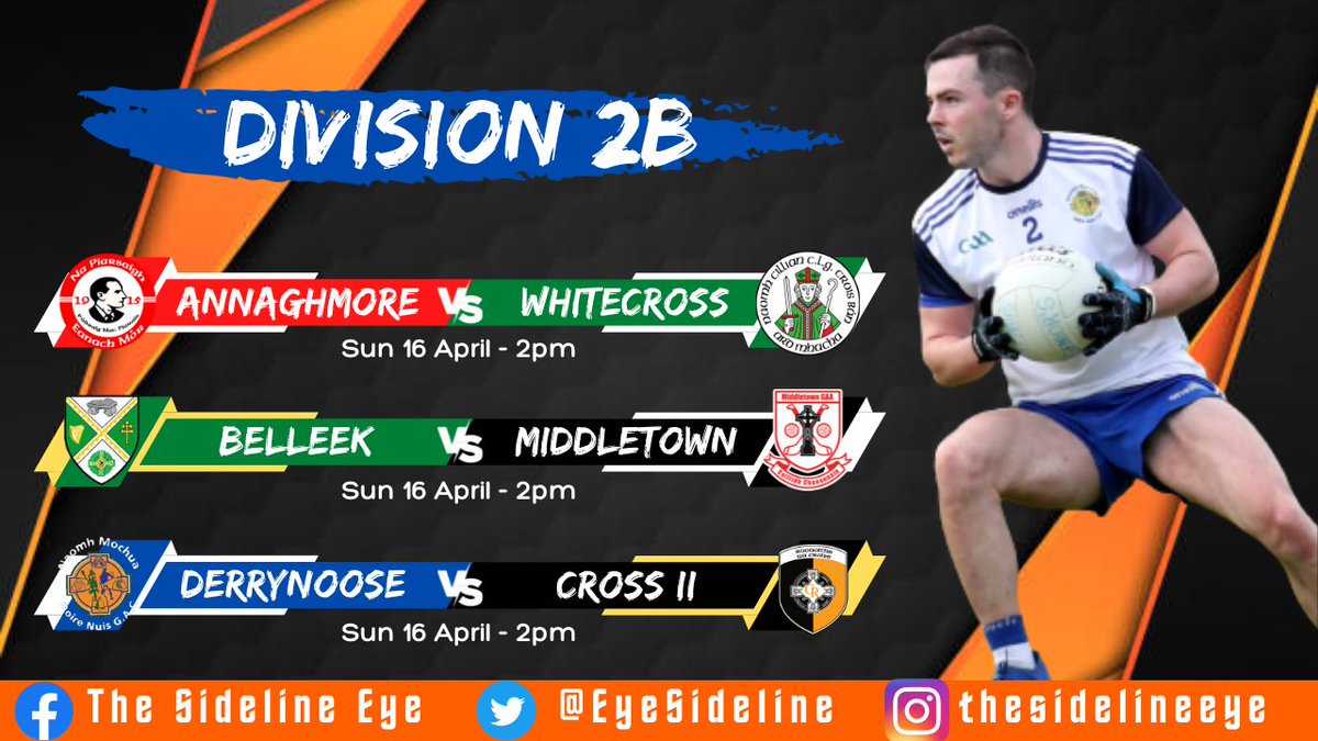 DIVISION 2A &amp; 2B

<a href="/stpaulslurgan/">CLG Naomh Pól, An Lorgain</a> <a href="/middletowngac/">Middletown GAC</a>