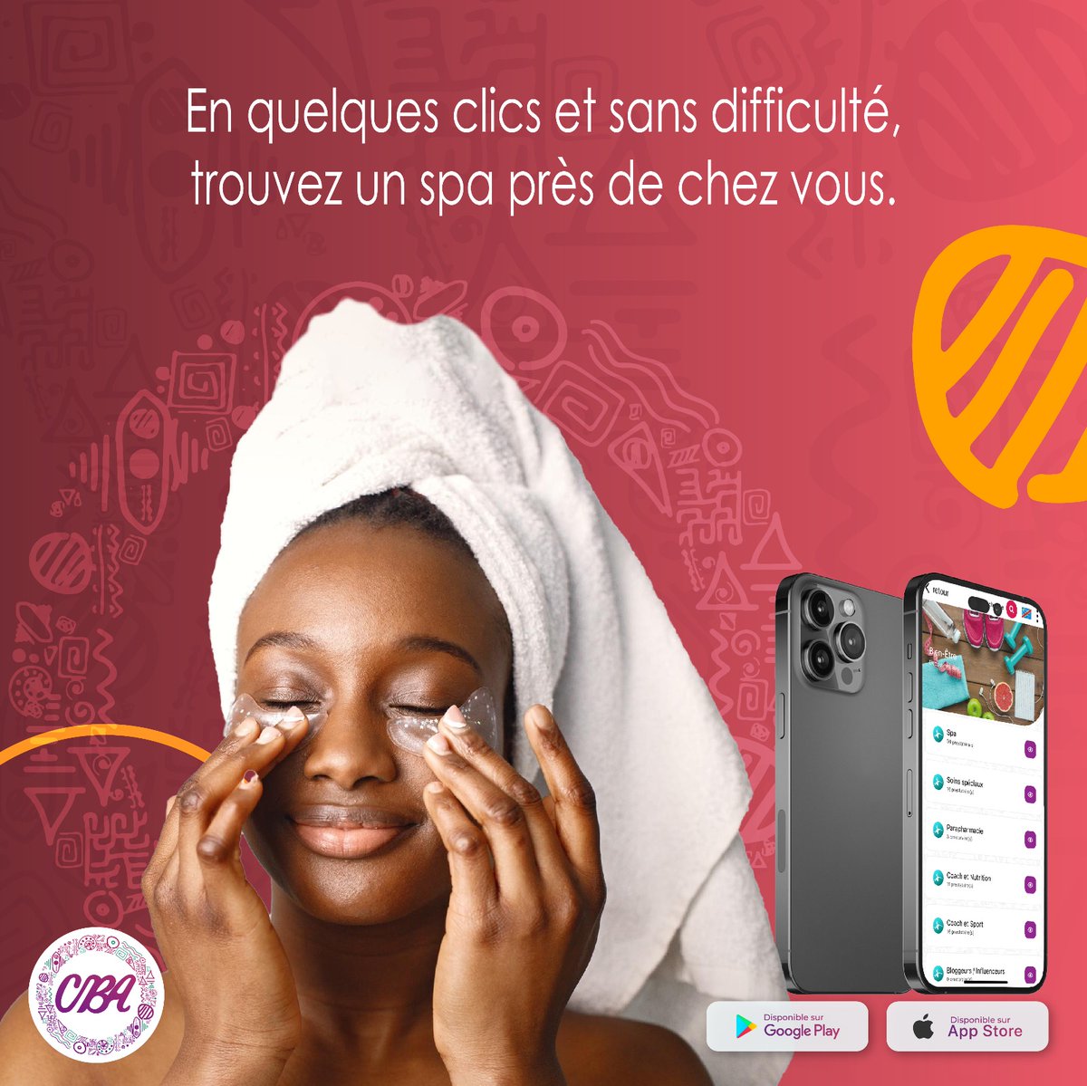 worldcba's tweet photo. Si vous voulez être chouchouté de la tête 🧖‍♀️ aux pieds 🦶, le meilleur choix est le spa.  Gagnez du temps dès aujourd'hui en utilisant l'application CBA World pour trouver un spa près de chez vous en quelques clics et sans difficulté. 

Téléchargez ici👉https://t.co/5YaPaHvLon https://t.co/RoocEPhx6D