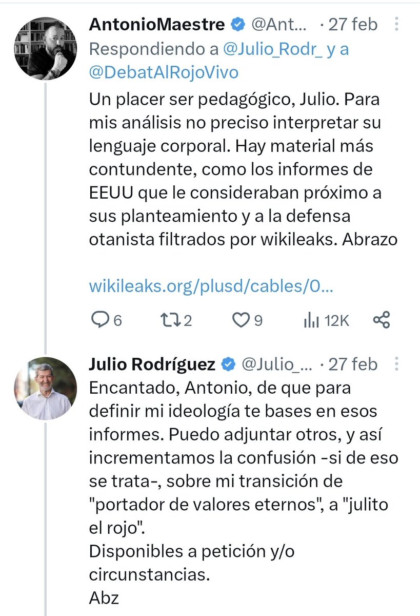 Julio_Rodr_'s tweet photo. "Y dale Perico (@AntonioMaestre) al torno". 
Algo malo he debido hacerle a"Perico", porque lo mío es "fichaje" y lo suyo "profesionalidad".
De la "contundencia" de sus fuentes, deduzco que soy un tipo "very quiet and speaks succintly". Ok...pero no vale abusar de esa "quietud" 😉 https://t.co/eIhqJ6B0Iy