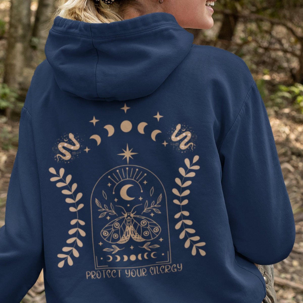 cande3239's tweet photo. Moth And Moon Phase Printed Back Hoodie Or Sweatshirt For Celestial Style, Protect Your Energy Design, Moth Hoodie, Moon Phase Sweatshirt #starscelestial #protectyourenergy #moonphasehoodie https://t.co/61zdw2PZws https://t.co/qYLUF8odYu
