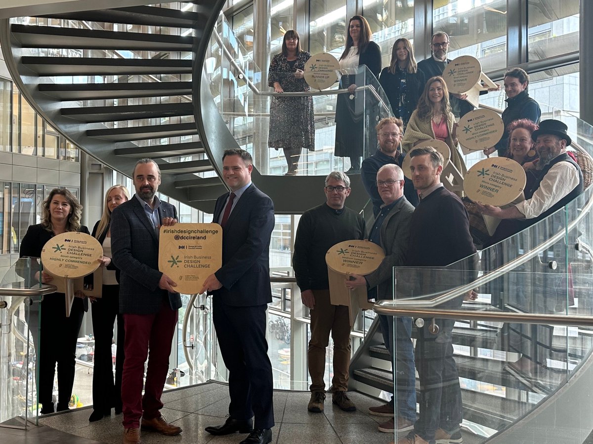 TCDPortal's tweet photo. It was incredible to see creatives from all across the country today at the annual IBDC Awards @DCCIreland.
Honoured to have Minister @nealerichmond speaking at the event.
Congratulations to all who participated 🌟
@rsteenireland
#irishdesignchallenge #sustainabledesign https://t.co/vVjRiv5fzr