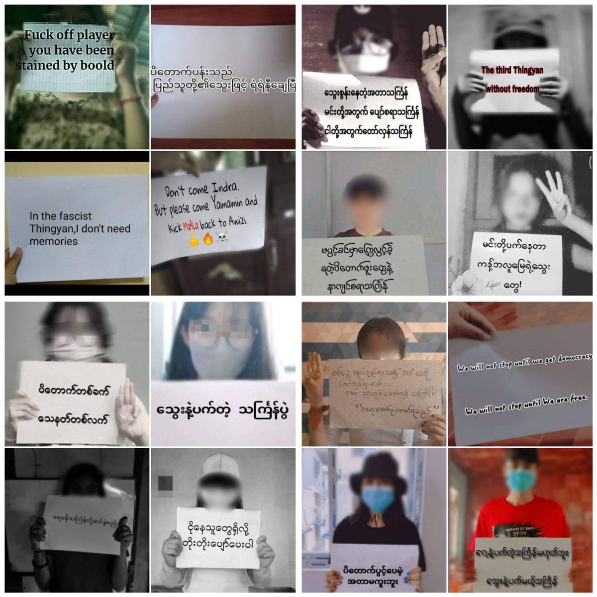 “The 3rd Thingyan Without Freedom”  The members of Education Student Union joined #RevolutionaryThingyan campaign against the murderous military regime on April 13.  #2023Apr13Coup #WhatsHappeningInMyanmar