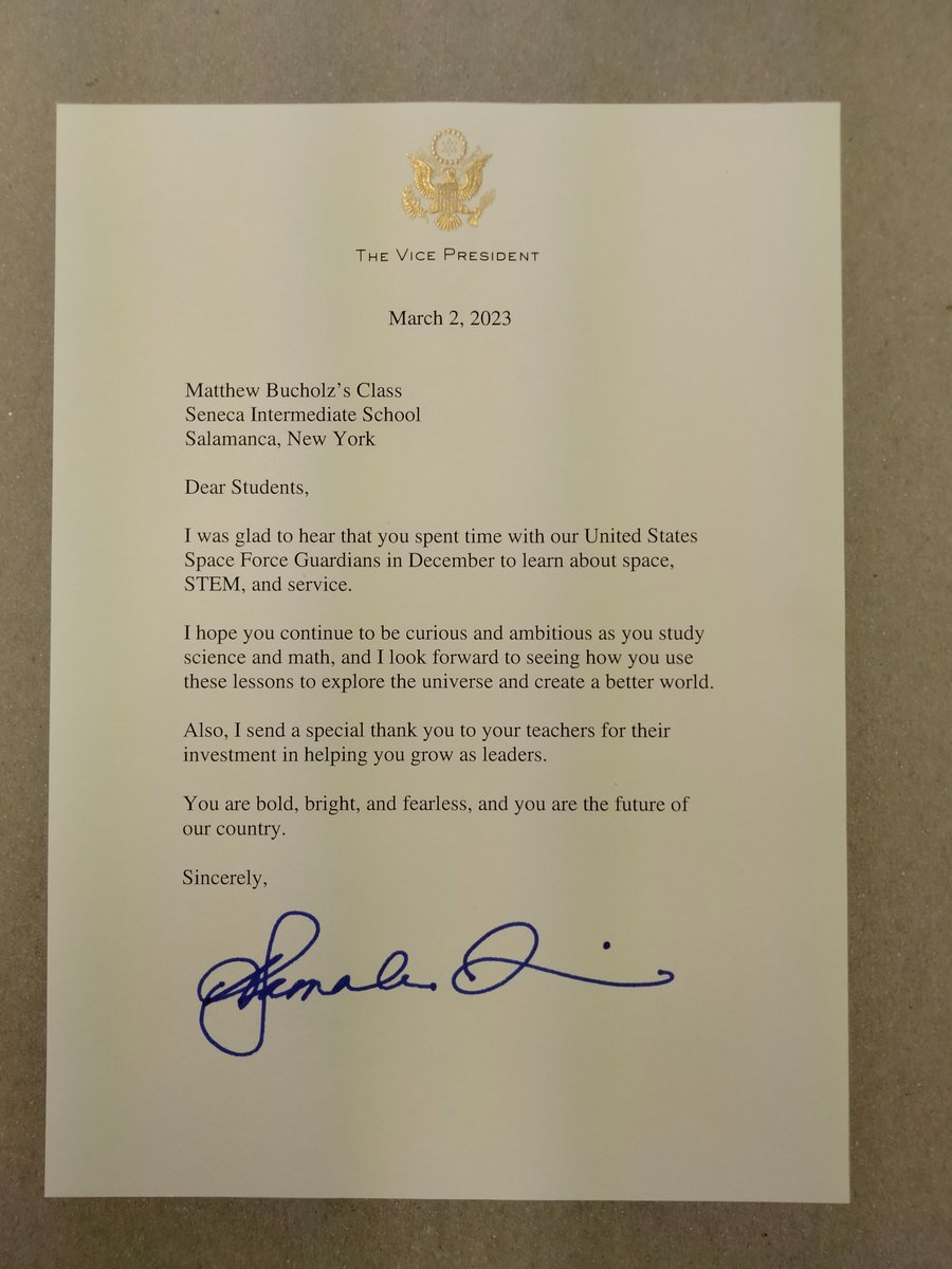 SCCSDWarriors's tweet image. Mr. Bucholz's 6th gr class participated this past December in a program known as #DODSTEM. Our class was partnered with a member of the United States Space Force named SMSgt Kensel. We got the chance to meet SMSgt Kensel in a virtual FT and learned all about the U.S. Space Force.