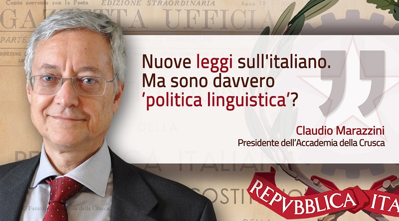 AccademiaCrusca's tweet photo. #ilTema Nuove leggi sull'italiano. Ma sono davvero "politica linguistica"?
Il presidente Marazzini invita a riflettere e confrontarsi sul tema della presenza, dell'uso e del ruolo dell'italiano nella Costituzione, nell'Università e nella scuola: https://t.co/324UxOZWZd https://t.co/O9z2xYBJWK