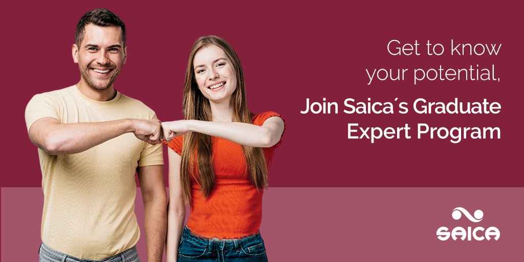 ManpowerES's tweet photo. Si acabas de graduarte, eres una persona comprometida y quieres vivir una experiencia laboral única, en una compañía sostenible y que además apuesta por tu futuro… ¡únete a #SaicaGraduateExpertProgram! #CampusSaica @SaicaGroup_es https://t.co/G5xz76AUWb https://t.co/nLcK0RgipT