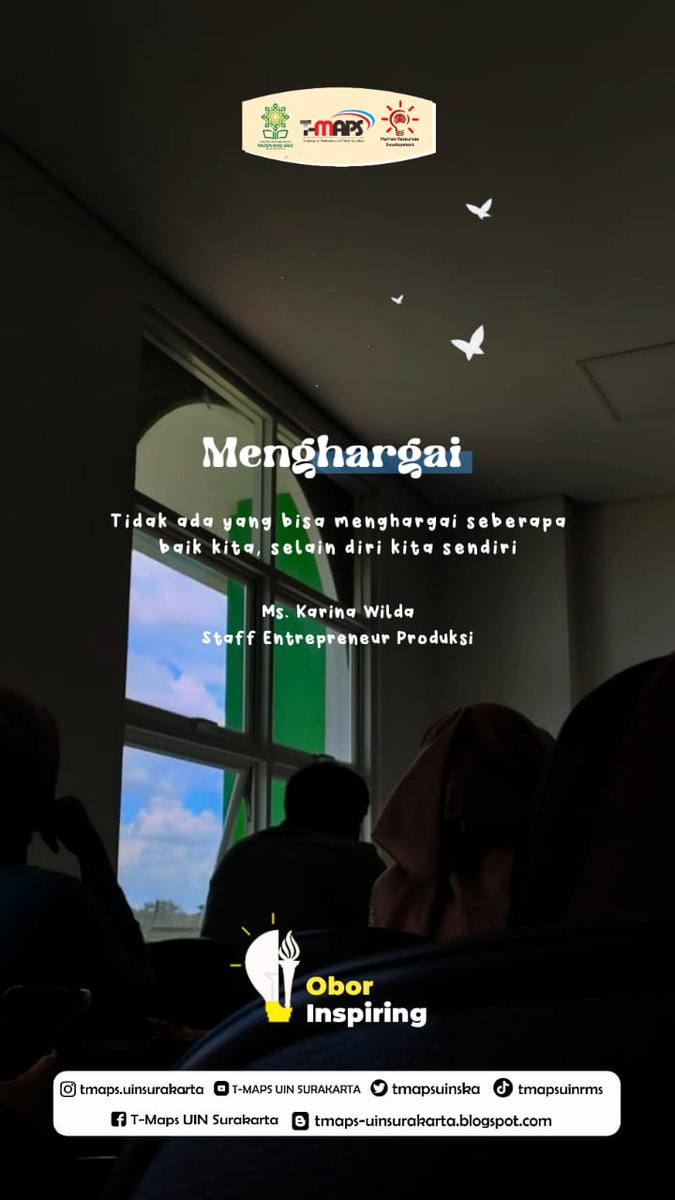 tmaps_uinska's tweet photo. 🔥OBOR INSPIRING🔥
Jadilah yang terbaik menurut Allah dan sederhana menurut manusia, serta jadilah pribadi yang mampu menghargai setiap proses.
#TMAPS
#INSPIREYOURLIFE
#FANTASTIC
#THESPIRITOFINSPIRATION
#HRDSPONTANUHUY
Join with our media:
📺https://t.co/d0BofQET8E https://t.co/wEVx1f2B5H