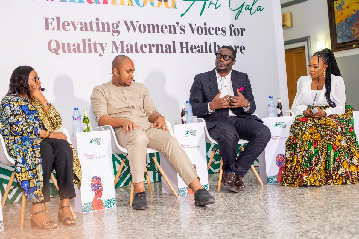 nighealthwatch's tweet photo. At our recently concluded Celebrating Womanhood Art Gala, #RICOM3Project, #SmilesforMothers, #IntegratE & @WRANigeria shared their inspiring work in elevating women's voices for quality maternal healthcare in a session tagged Curated Conversations for Quality Maternal Health Care https://t.co/AvBqj9z74v