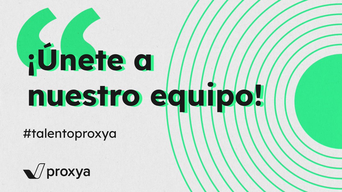 proxyaTI's tweet photo. 📢¡Buscamos talento!
En #Proxya ofrecemos ambiente de trabajo en equipo, acompañamiento profesional, plan de formación...¡y mucho más!
Echa un vistazo a las ofertas activas y si te interesa alguna envíanos tu CV⤵️
🔗https://t.co/ajfum9A7QQ
#talentoproxya #equipoproxya #empleo https://t.co/7TrQfIuYbi