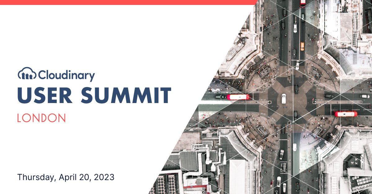cloudinary's tweet photo. 1 week until the #CloudinaryUserSummit in London, and we're running out of spots!
Don't miss your chance to meet your peers for a day of customer-led sessions, Cloudinary expert presentations, and a great happy hour celebration!
https://t.co/iixfgj8rF8 https://t.co/fvIhhLJmg8