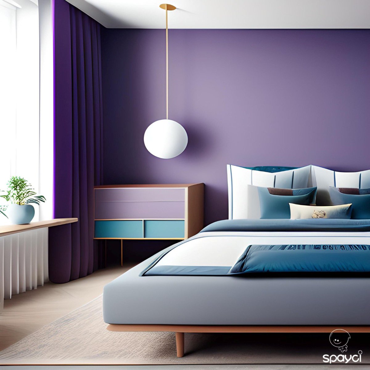 suvasthihaa's tweet image. Introducing our bedrooms inspired by 2023 Pantone colour #vivamagenta. A colour that represents human’s eclectic emotions of Vim &amp;amp; vigor,calm &amp;amp; strength, masculine and feminine. @SpayciAI #homeinterior
