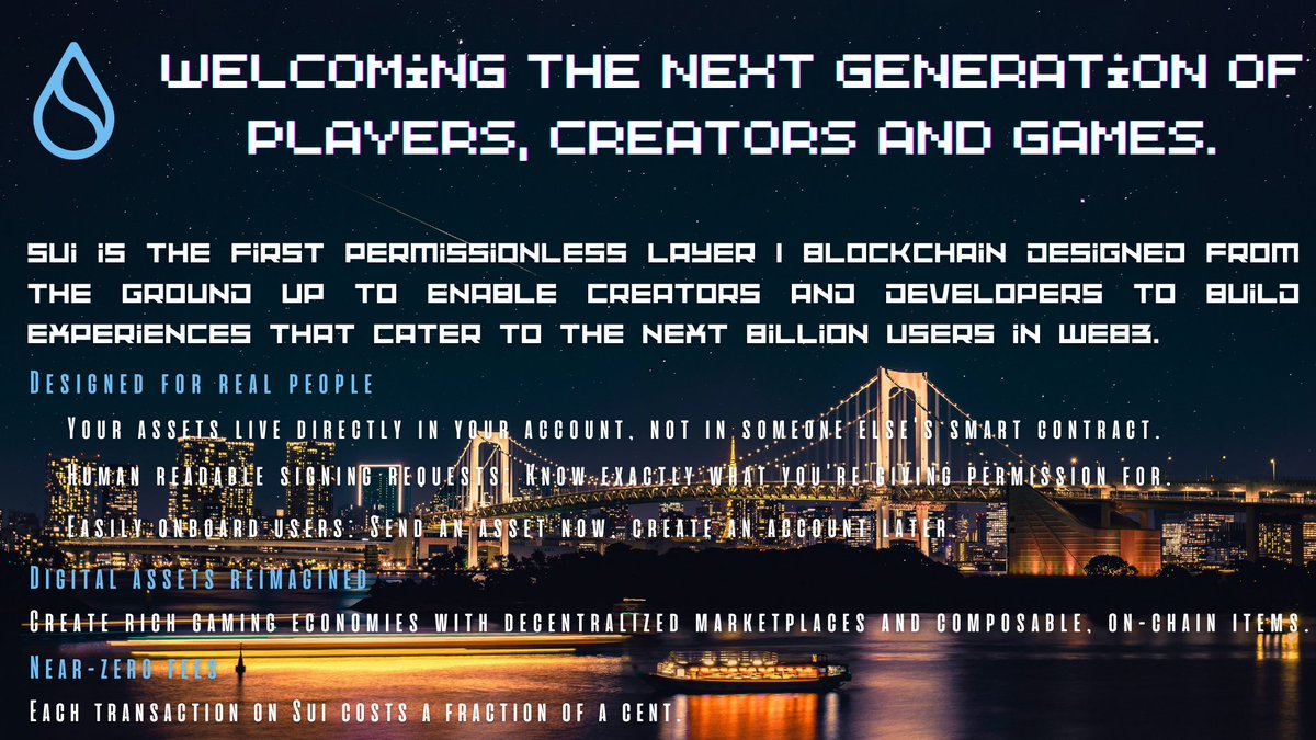The <a href="/SuiNetwork/">Sui</a>  blockchain is really unique. It is designed by people for people, especially seen in the gaming sphere, instant transactions, almost zero fees and much more