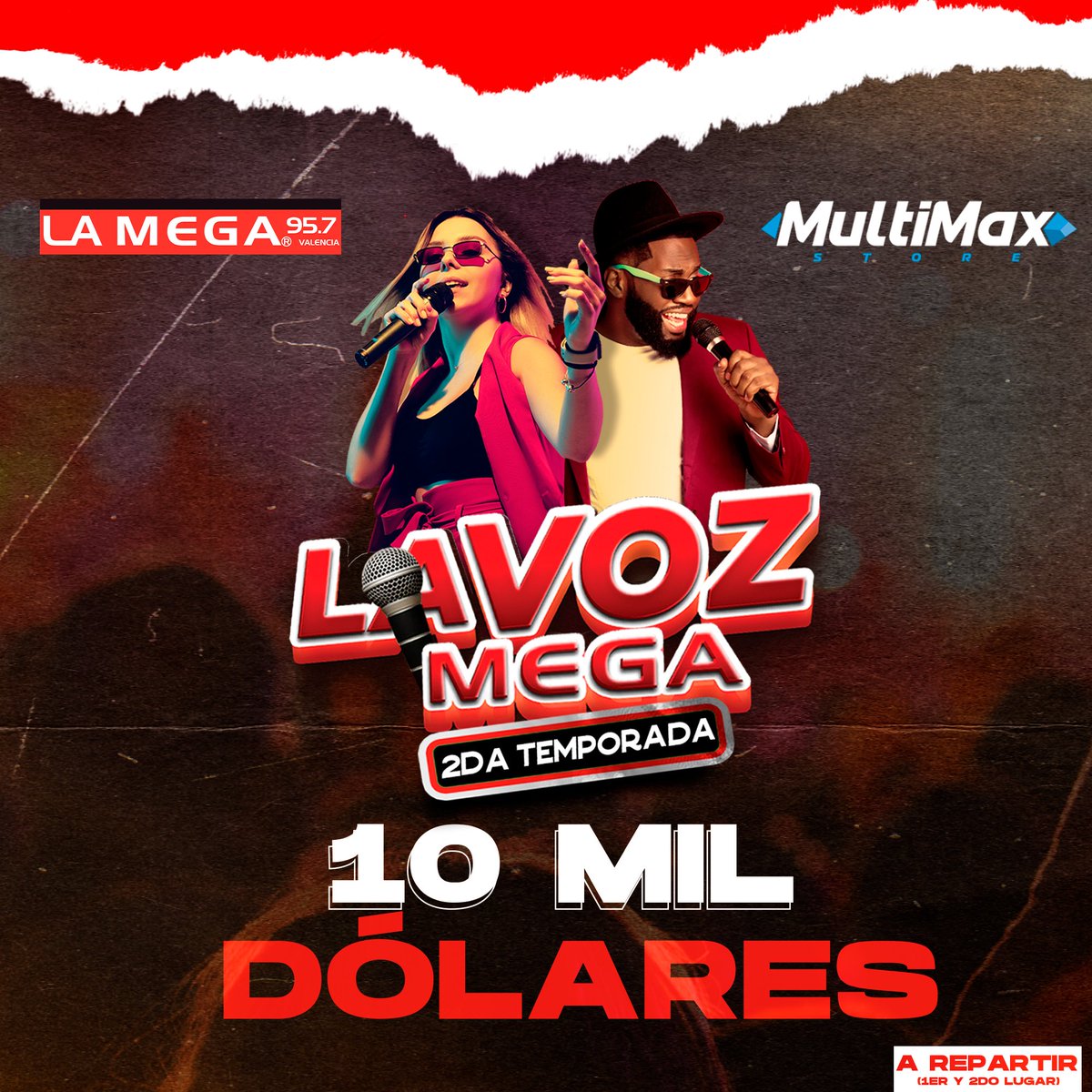 Si tienes una voz extraordinaria inscribete en este concurso y busca la info por @lavozmegaoficial  .el premio será 10mil $  a repartir