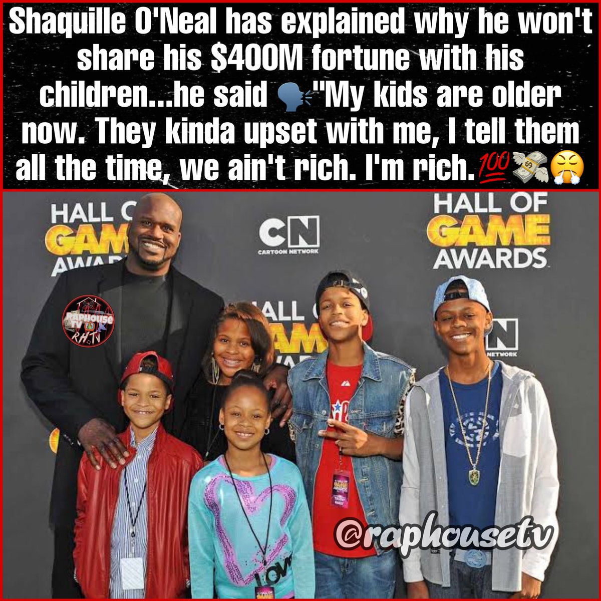 Rainbowiths's tweet image. So jack chan and Shaquille O'Neal made a plan that would leave there children living in a street if they don't make there own money? Dum #decis