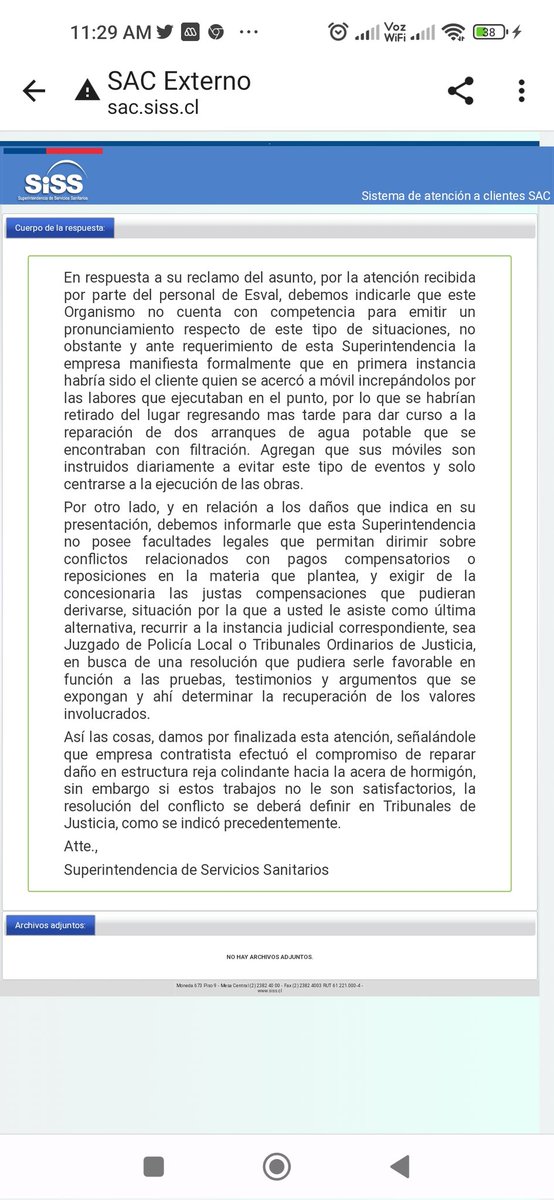 pinina_28's tweet photo. @SISS_CHILE buenas tardes, acabo de recibir su respuesta. Gracias por hacer nada! Con lo que no contaron estos "Sres. Contratistas". Es que una de las casas tiene cámara y se ve claramente que la persona que agrede mi propiedad es el contratista de @esval_chile https://t.co/TRE4bzlZMr
