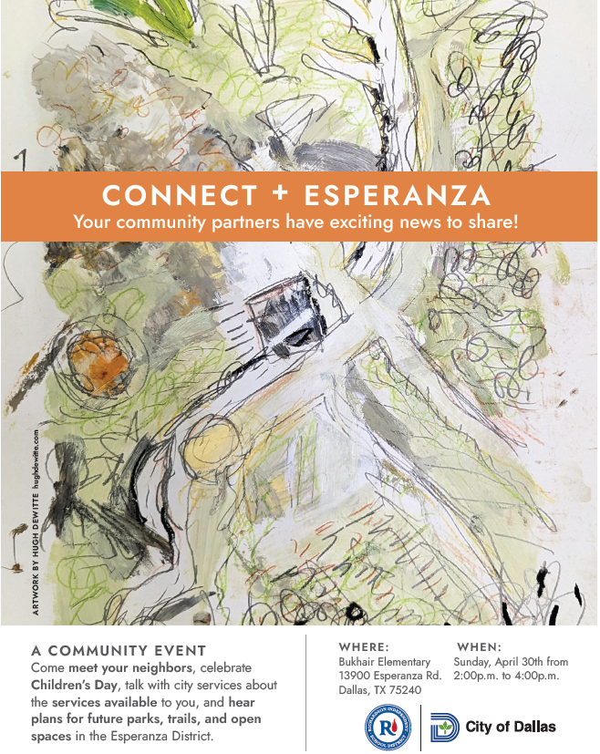 Join City staff as we celebrate Dia de Los Niños or Day of the Child for a community event at <a href="/CBEBears/">Carolyn G. Bukhair Elementary</a> Elementary. Learn about City services and future plans for parks, trails and more in the Esperanza District.