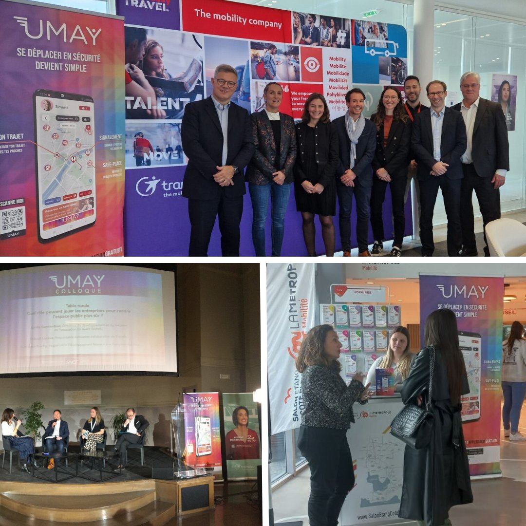 [#Jeudinnovation] Avec <a href="/Umay_app/">UMAY</a>, l'application 📲 qui permet de se déplacer en toute sécurité, notre volonté est d’étendre la lutte contre le #harcèlement de rue aux #TransportsPublics🚌. 
#LaSécuritéAvantTout #Territoire #SafetyFirst #SafePlace ⤵
transdev.com/fr/evenements/…