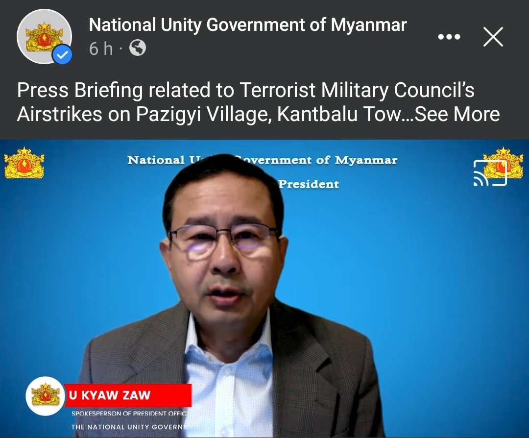 MayWongST's tweet photo. #Myanmar @NUGMyanmar updates that #military air attacks in #Sagaing April 11 killed 165 people including 19 children. Youngest killed was just 6 months. #NUG also tending to injured including a badly burned 8-year-old child. The attack has displaced 300. #WhatsHappeningInMyanmar https://t.co/ukCFHwJ7g6