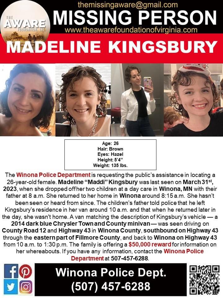 TrueCrimeFeline's tweet photo. #MadelineKingsbury
Where is Maddi??
#MissingMaddiJane
#Minnesota #Missing
#FillmoreCounty #MN
#WinonaCounty #Mabel
#Share #GrizzlyTrueCrime
@truecrimegisela @aware_the
$50,000 Reward for Info
#BringMaddiHome https://t.co/Dcro3CYbJA