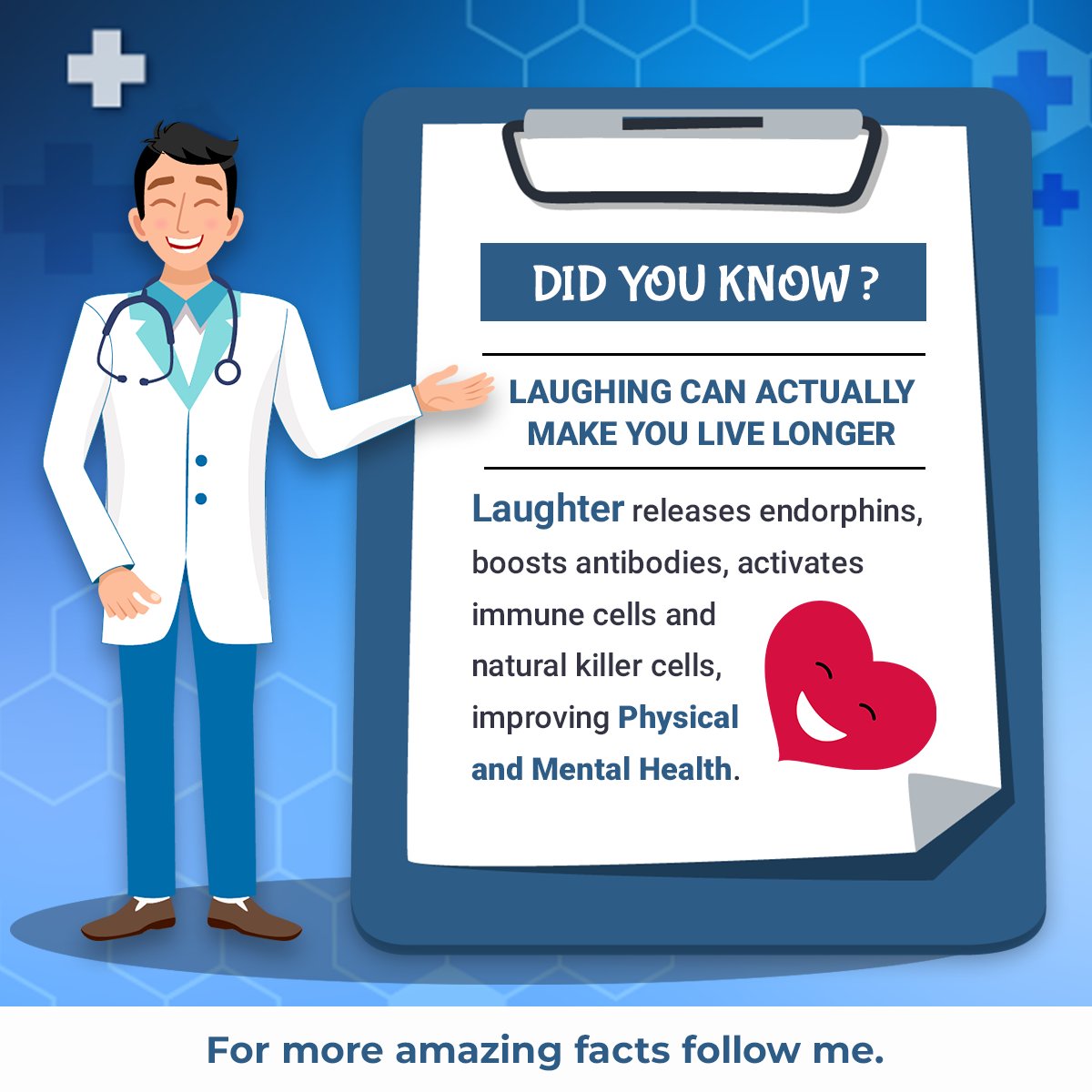ClinimedCareLab's tweet photo. Did you know that laughter is actually good for your health? So next time you're feeling down, try watching a funny movie or spending time with friends who make you laugh! #laughterismedicine #healthylifestyle https://t.co/oAUqVxEwQt