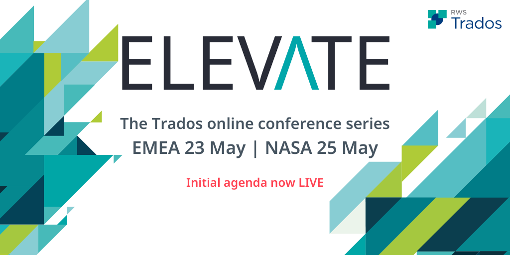 rwstrados's tweet photo. Join us for ELEVATE, the #Trados online conference series, this May 2023!

The initial agenda is now LIVE and already full of sessions that will inspire, provide insight, and offer valuable tips.

Secure your place! 👉 https://t.co/44fT8ohIFQ

EMEA 23 May 2023 | NASA 25 May 2023 https://t.co/nHqlWuZccr