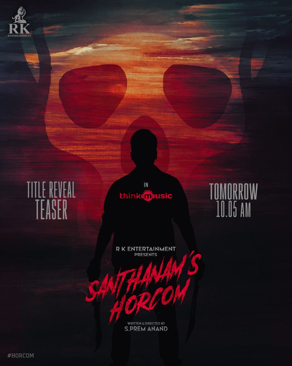 OBanglore's tweet photo. Tomorrow at 10:05 Am  😊
@iamsanthanam Anna's next movie tittle reveal teaser😎
 @iampremanand @thinkmusicindia @KKumaravelMKS https://t.co/7c6rI42YgE