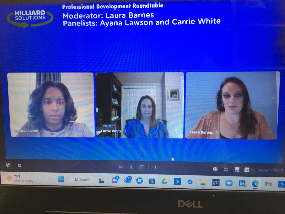 HilliardSoluti1's tweet photo. It’s onnnnnnn! Our Athlete Development Professional Development Roundtable with Laura Barnes @ufspm Ayana Lawson @okcthunder and Carrie White @USOPC_AAC @USOPC_News 🔥🔥🔥#womeninathletedevelopment #hilliardsolutions #professionaldevelopment https://t.co/D7OlzBZOBa