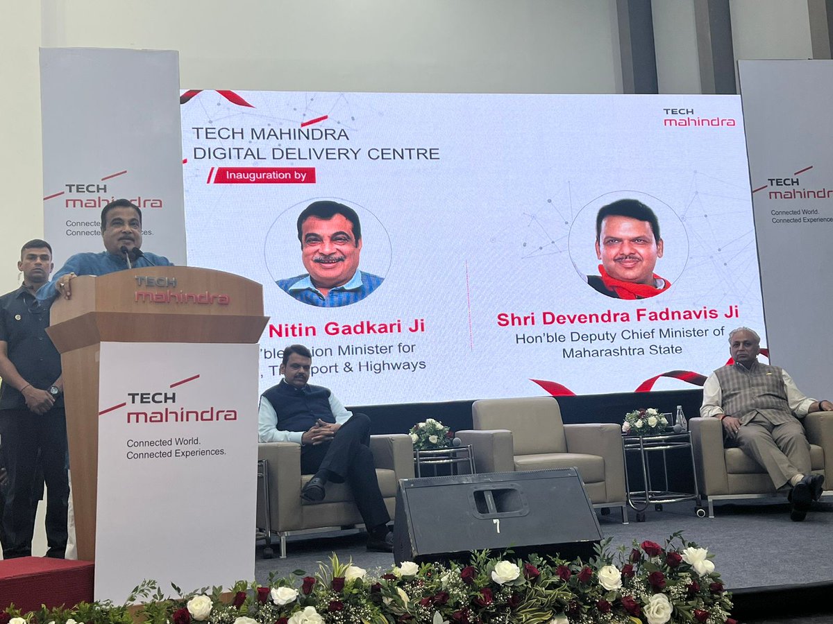 C_P_Gurnani's tweet photo. Another momentous milestone for @tech_mahindra!

We inaugurate a state-of-the-art Digital Delivery Centre at Nagpur in the presence of two digital evangelists @nitin_gadkari jee &amp; @Dev_Fadnavis jee.

Thank you for your gracious presence as we embark on this new journey https://t.co/JKT6KciX0o