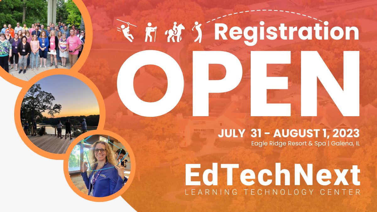 ltcillinois's tweet photo. Zip-lining, horseback riding & golfing on the award-winning General. That can only mean one thing – #EdTechNext is BACK! 🤩
Don’t wait until the summer sun rises. Tee up your spot TODAY before the end of the school year! ⛳
REGISTER ➡️ https://t.co/Yl2cyASBko https://t.co/RYZjjALqzt