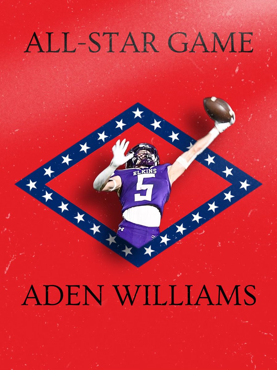 Congratulations to Aden Williams for being selected to the AAA All-Star Football game in June! #elkpride