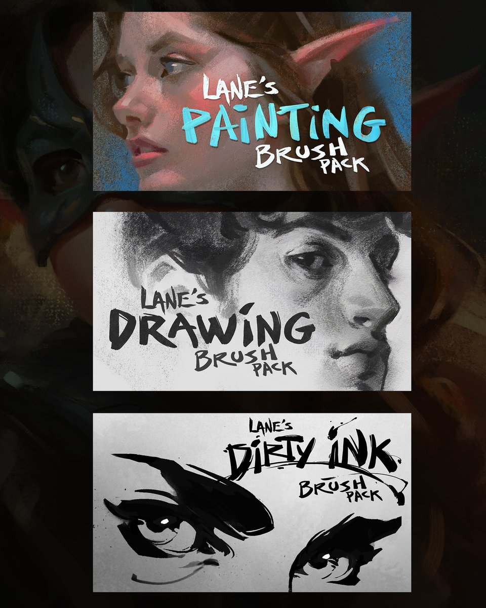 Lane Brown on Twitter "It's FINALLY ready!! My personal brush pack for