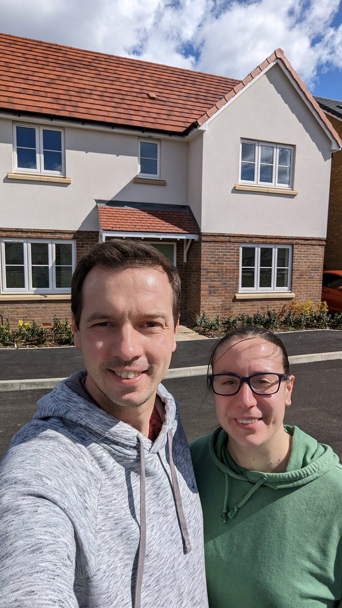 nick_m_jones's tweet photo. It's fantastic that almost a year after we originally put our house on the market, @KelBilvo and I have finally moved into our new @MatthewHomesLtd house in #Waterbeach. https://t.co/kiSqCVqoRq