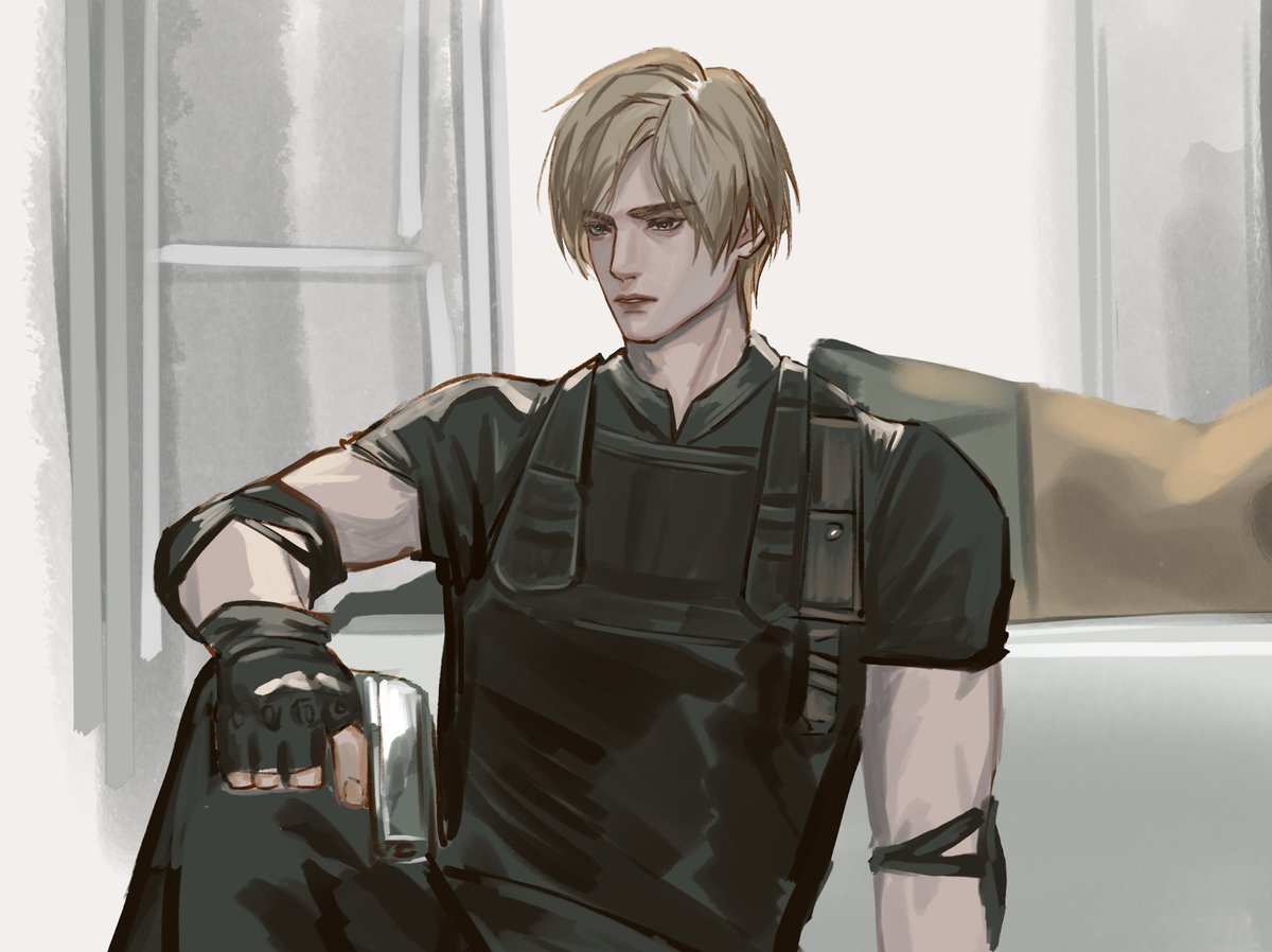 _fqing_'s tweet photo. #ResidentEvil4 #LeonKennedy #re4  
Most favorite part in RE4 🥰 https://t.co/M2Tx4fucCN