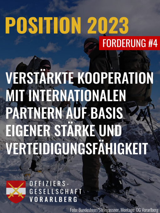 Internationale Krisen und Bedrohungen größeren Ausmaßes können nicht durch einzelne Staaten allein erfolgreich bewältigt werden.
