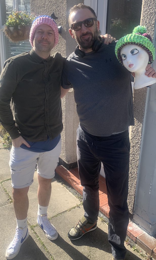 Micky Pickles from Bongo’s Bingo just popped to mine for a wooly hat. He loves what we do at Rainbow Toffees.