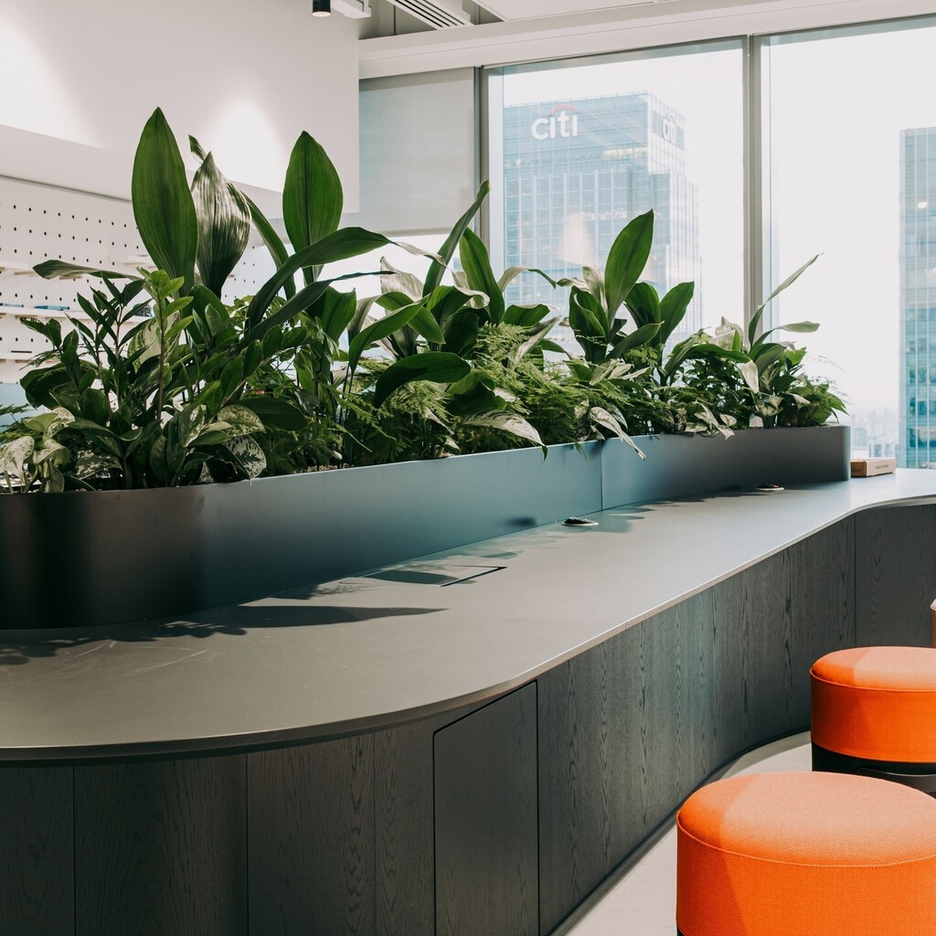 Our Design &amp; Build team collaborate directly with architects and designers, helping them through the process of featuring interior landscaping within their projects. Perkins and Will designed this project knowing they wanted planting from the early stage… instagr.am/p/Cq-z5OTs0IL/