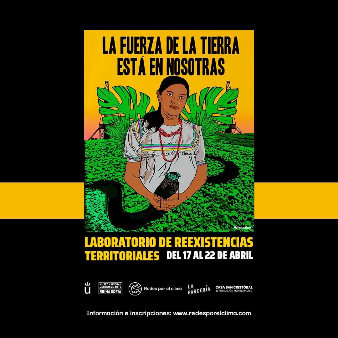 FMontemadrid's tweet photo. Laboratorio de Re-Existencias Territoriales, un espacio de investigación y creación en #CasaSanCristóbal, 
@LaParceria y @museoreinasofia 

🔗Organiza #RedesPorElClima
🗓️Los días 17, 18, 19 y 20 de abril de 2023
⏳De 17.30 a 19.30

➡️Información en https://t.co/sOjgKvSjun

@urjc https://t.co/vdM5l9NhNH