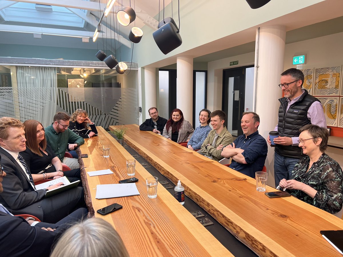 ij_browne's tweet photo. Thanks to @joekennedy the @USEnvoyNI for calling in to the @ormeaubaths and listening to some great young founders https://t.co/FY56NUGtSt