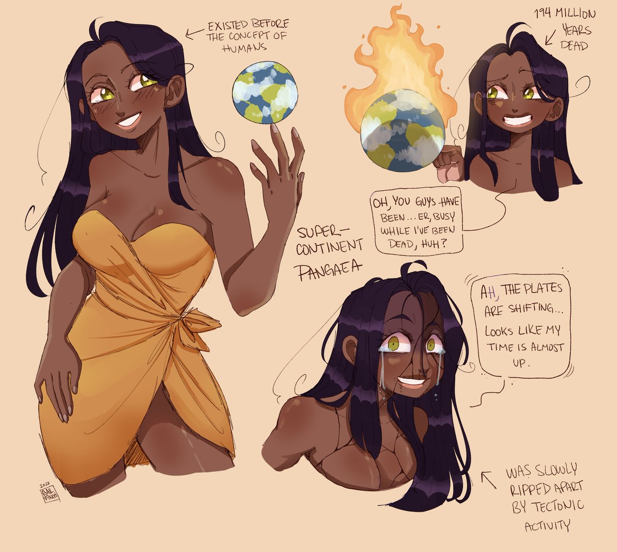 gailthulu's tweet photo. i've been in a funk and thee only thing that can get me out of it is redesigning hetalia OCs from literally 10 yeas ago (also why did i used to draw boobs like that wtf 13 yo me) #ocredesign #hws #hwsoc https://t.co/Zgj8ubLW6S