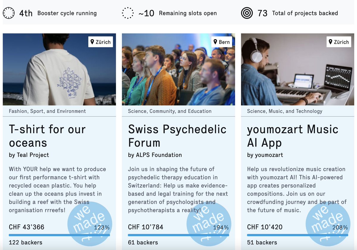 🚀Attention all innovators &amp; science dreamers: there are only 10 remaining slots to join our exclusive financial boost program!💰 So don't miss this game-changing opportunity to elevate your science to new heights: science.wemakeit.com 🧬🔭🔬 <a href="/wemakeit/">wemakeit</a> <a href="/snsf_ch/">Swiss National Science Foundation</a> <a href="/grstiftung_ch/">Gebert Rüf Stiftung</a>