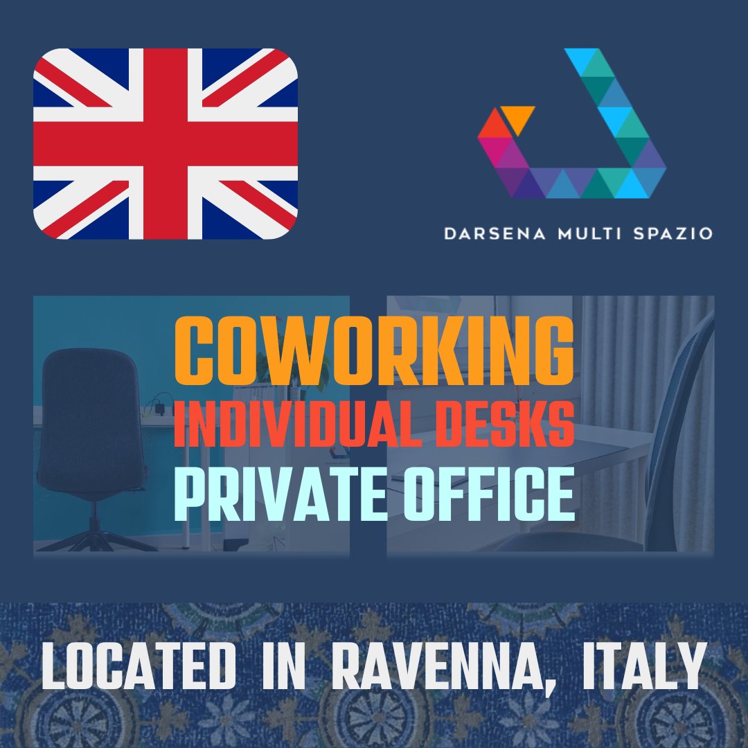 multispazio's tweet image. Looking for a #coworkingspace in #Ravenna, Italy? You've just spotted it! Check our spaces and book.

darsenamultispazio.ra.it/spazio/home_en/

#coworkingspace #Ravenna #ravennaitaly #ineedacoworkingspace
#tourisminravenna
#workation
#workingonholidays
#travelitaly 
#visitravenna
#coworking
