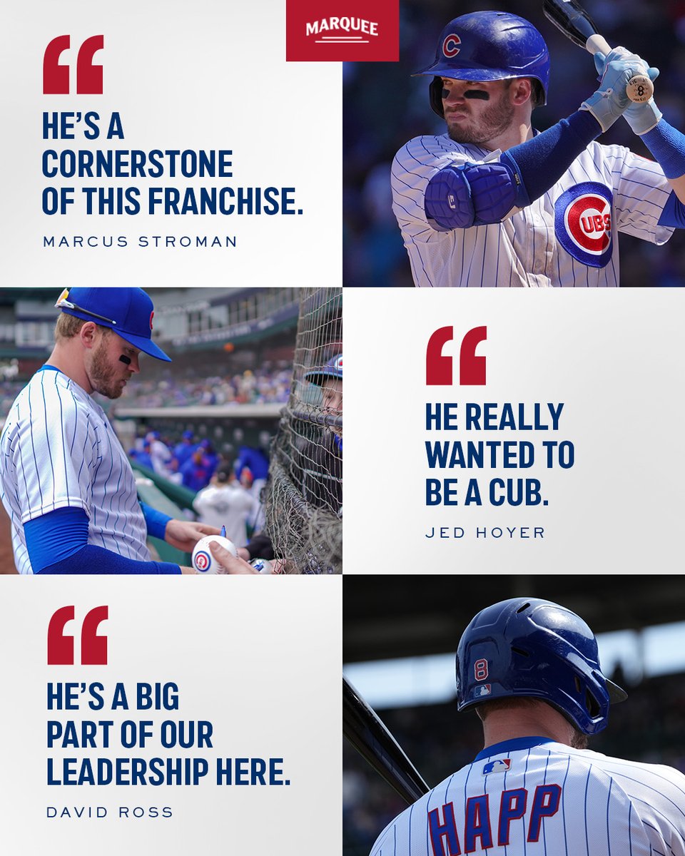 WatchMarquee's tweet photo. Ian Happ loves being a Chicago Cub. https://t.co/mfdKIBJk8s